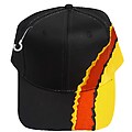 Caps Cotton Black / Red / Gold Embroidered