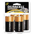 Coppertop Alkaline Batteries D 4/Pack