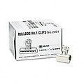 Bulldog Clips Steel 7/16" Capacity 1-1/4"w
