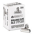 Bulldog Clips Steel 1/2" Capacity 2-1/4"w