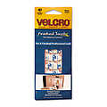Oval Hook &amp; Loop Fasteners 7 1/4 x 3 White 40