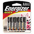 Energizer Alkaline Batteries AAA 12 Batteries/Pack