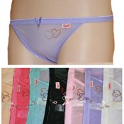 Angelina Nylon/Spandex Womens String Bikini Panty