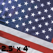 Koralex II 2 1/2'x4' Spun Polyester U.S. Flag
