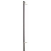 6' 1-Piece Brushed Aluminum Flag Pole