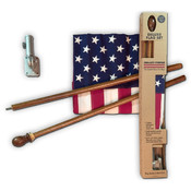 U.S. Flag Kit with Mahogany Pole