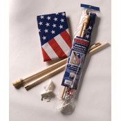 U.S. Flag Kit with Wood Pole