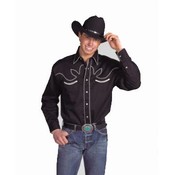 Retro Western Shirt - Black