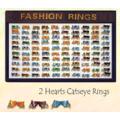 Heart Shaped Catseye Ring Assortment