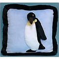 13" 3-D Penguin Pillow