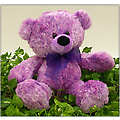 15.5" Cuddle Style Purple Bear