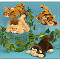 6" Mini Jungle Animal, 4 Asst