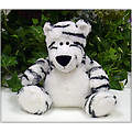 7" Sitting Belly Soft White Tiger