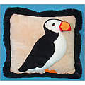 13" 3-D Puffin Pillow