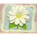 13" 3-D Daisy Flower Pillow