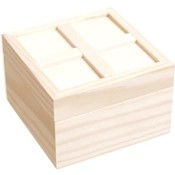 Cross Inlay Wooden Box