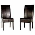 Homer Dark Brown Leather Dining Chair