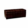 Roxana Storage ottoman-Dark Brown
