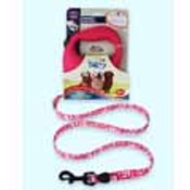 Small Hot Pink Dog Leash -  Pink Retro