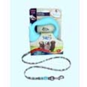 Small Baby Blue Dog Leash -  Brown Retro