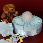 1 Tier Baby Shower Favor Cake Kit - It's a Boy