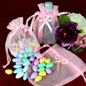 Pink Organza Bags - Set of 200