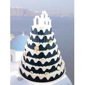 Greek Wedding Favor Cake-Unassembled