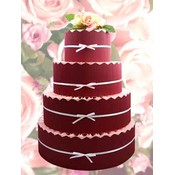 Pink Wedding Favor Cake