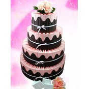 Love Bubble Favor Cake-Unassembled