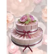 Sweetheart Pink Favor Cake-Unassembled