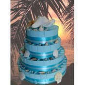 Beach Wedding Favor Cake-Unassembled