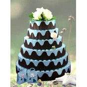 Spring Wedding Favor Cake-Unassembled