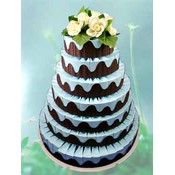 Spring Wedding Favor Cake-Unassembled