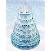 Beach Wedding Favor Cake-Unassembled