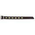 Mens Leather Wristband With Cream Lace