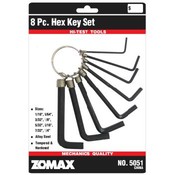 8 Pc Hex Key Wrench Set