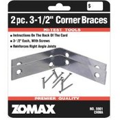 2pc 3-1/2" Corner Braces